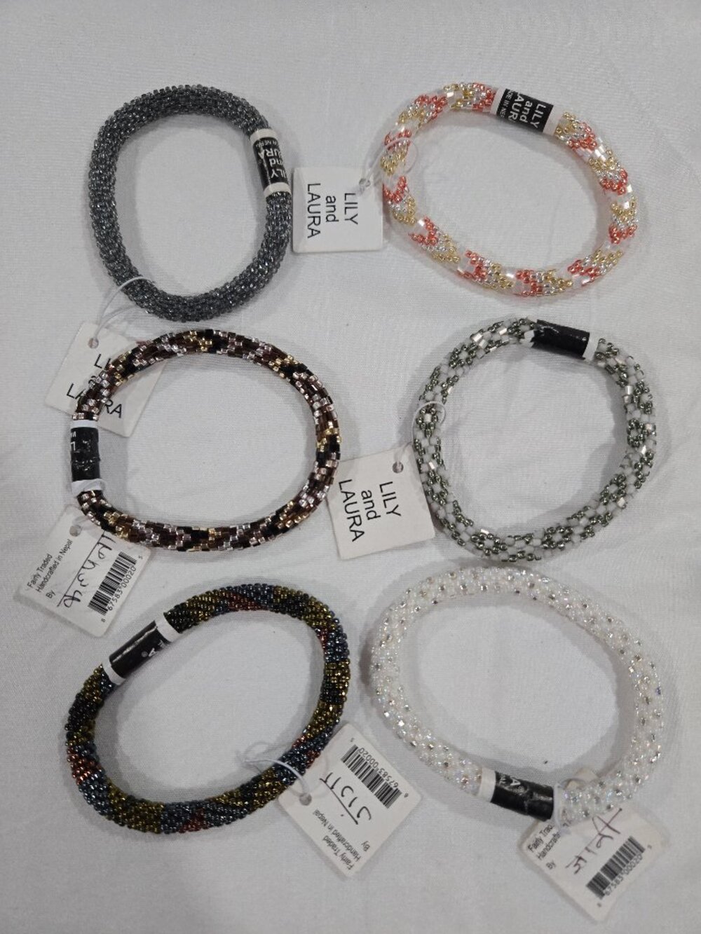 Lot of Lily and Laura Roll-On Beaded Bracelets